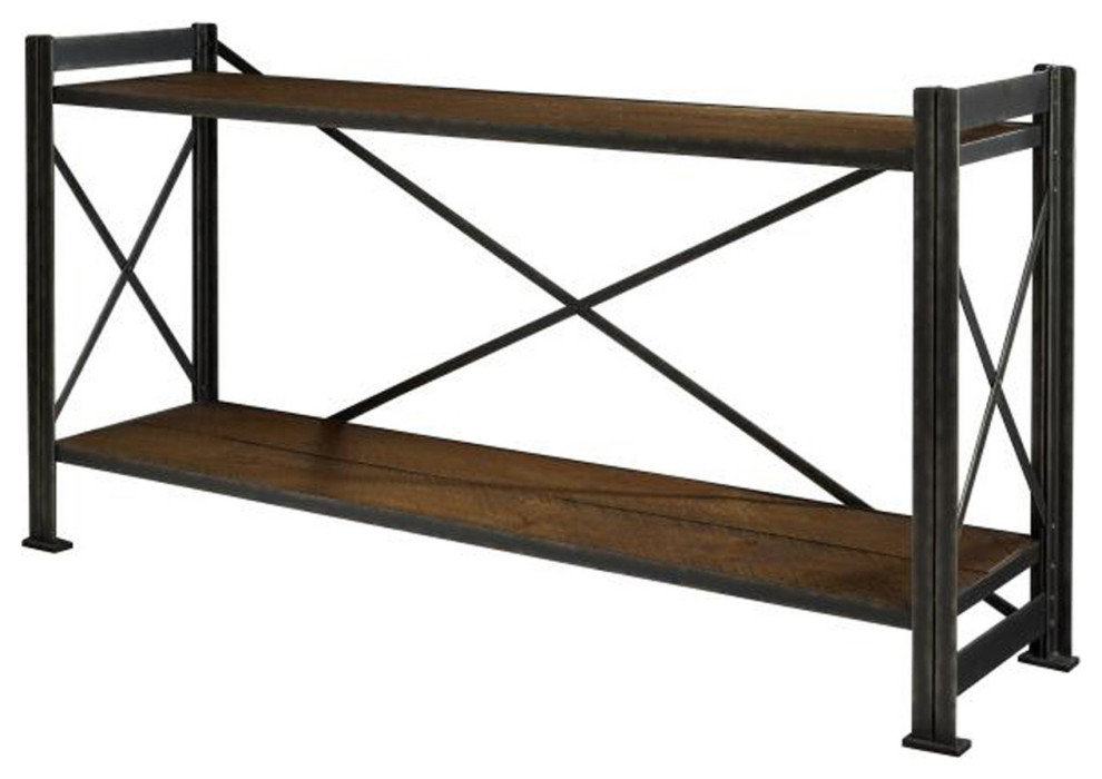 Jurgen Console Table   Industrial   Console Tables   by Peachtree Fine Furniture  Houzz