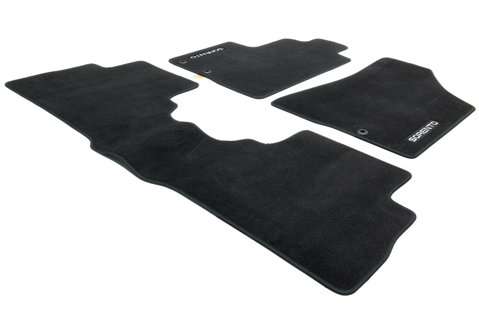 Black Carpet Floor Mats fits 2011-2014 KIA Sorento Front/Rear Set