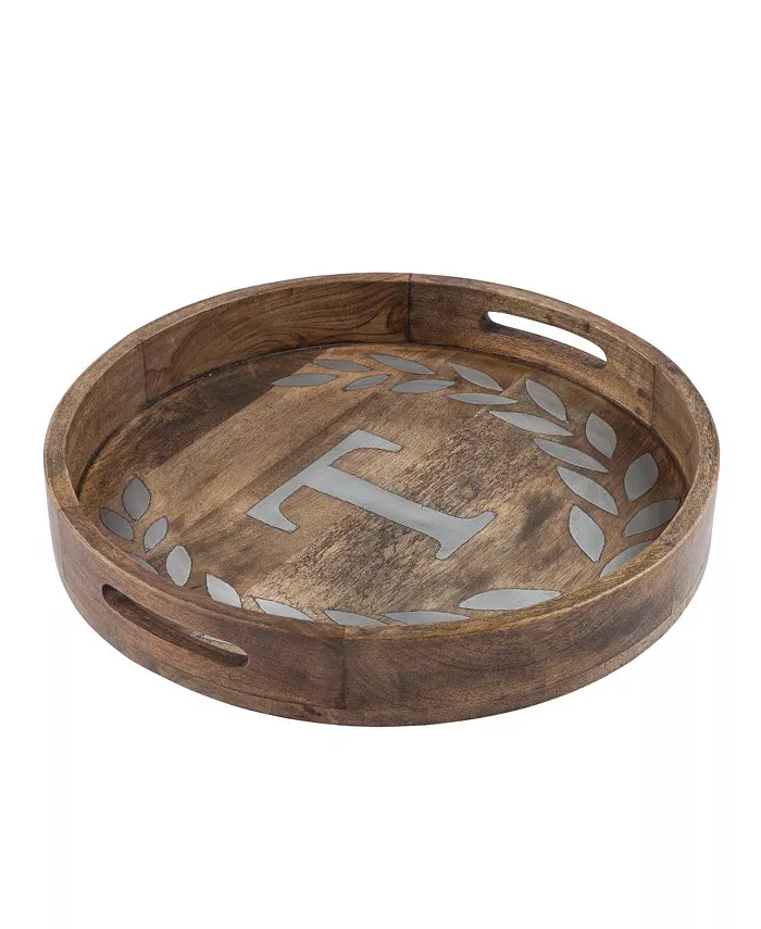 The GG Collection Heritage Collection Monogram Mango Wood Round Tray