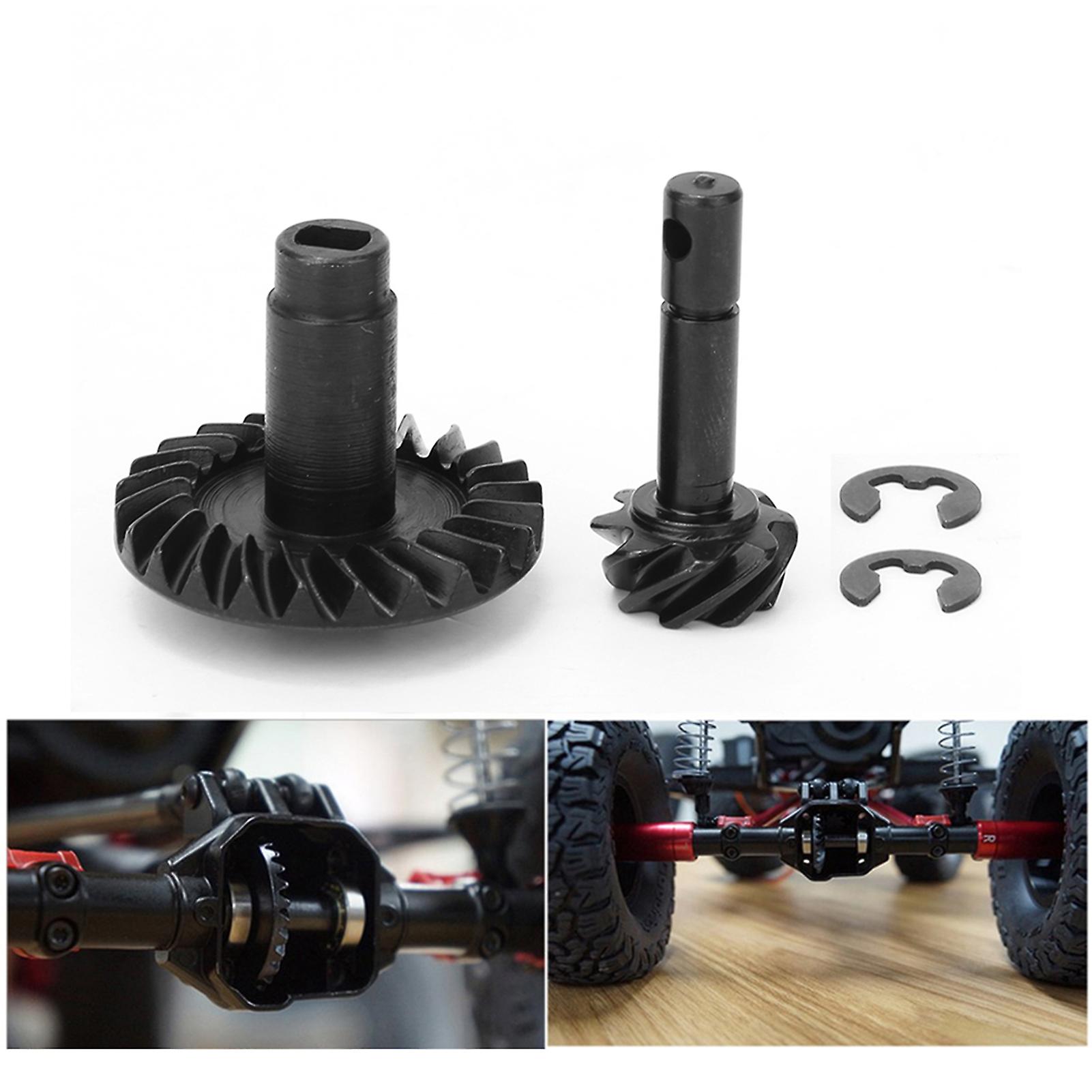 Helical Spiral Pinion Gear Set Rc Car Accessory Fit For Axial Scx10 Ii Ar44 90046