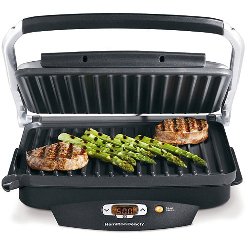 Hamilton Beach Steak Lovers Grill, 100 sq in, Black, Model 25331