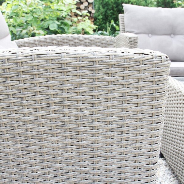 M4H Versailles 4Piece Wicker Sectional Outdoor Conversation Set