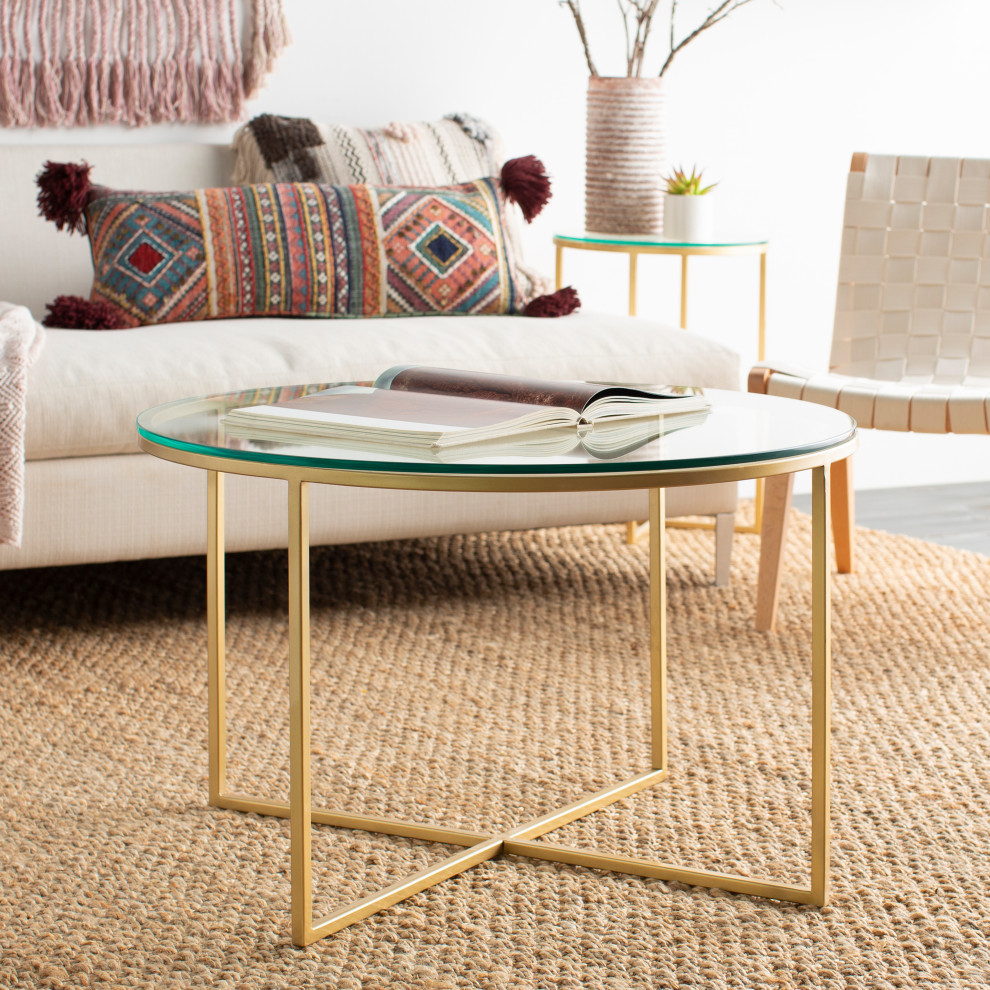 Karen Contemporary Center Table   Contemporary   Coffee Tables   by Homesquare  Houzz