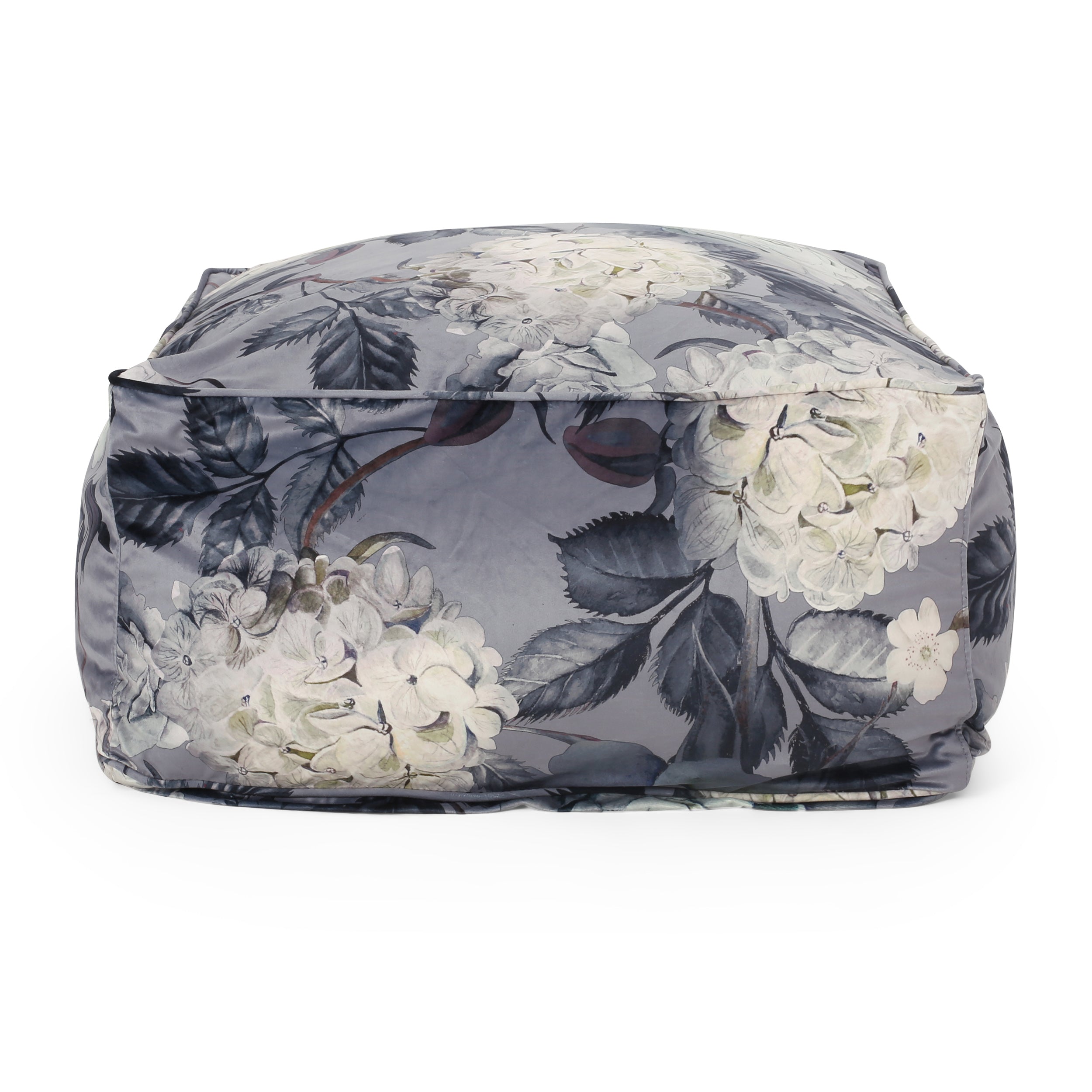 Amlin Traditional Fabric Flower Print Pouf