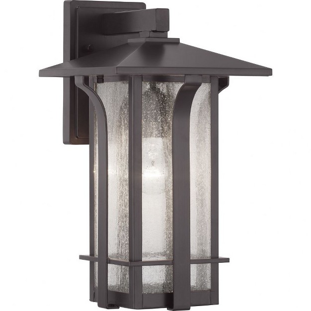 Progress Lighting Cullman 1 light Outdoor Wall Lantern Antique Bronze Seeded Glass