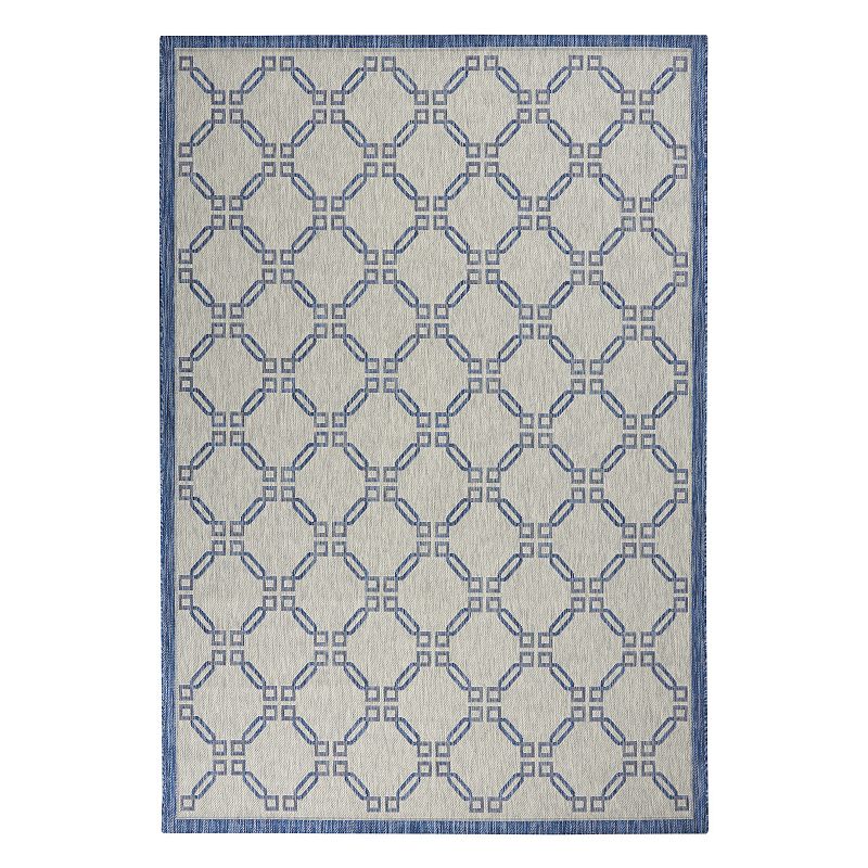 Nourison Garden Party Framed Lattice Indoor Outdoor Rug