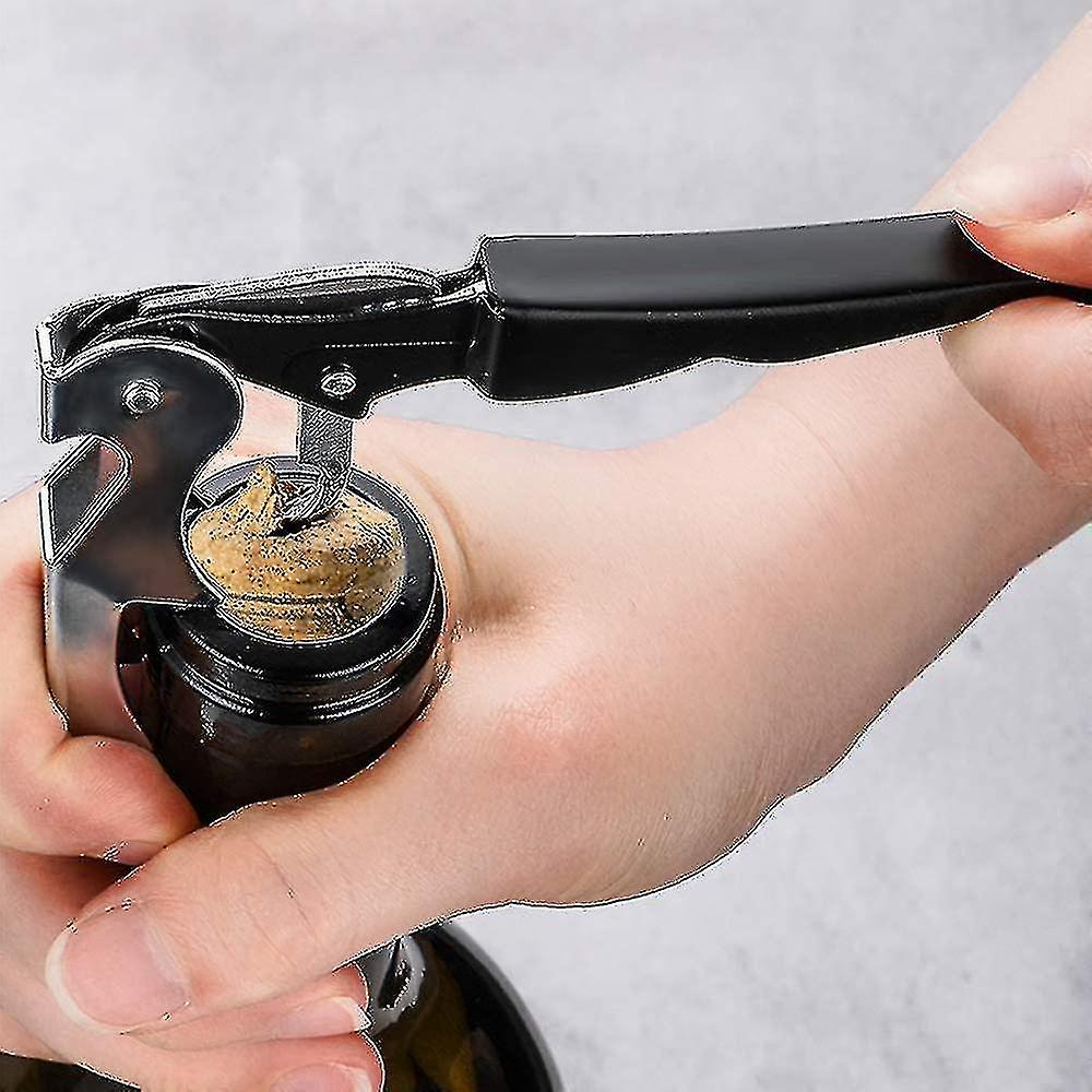 Waiter Multifunctional Wine Opener Set， Foil Cutter， Stainless Steel， Silicone