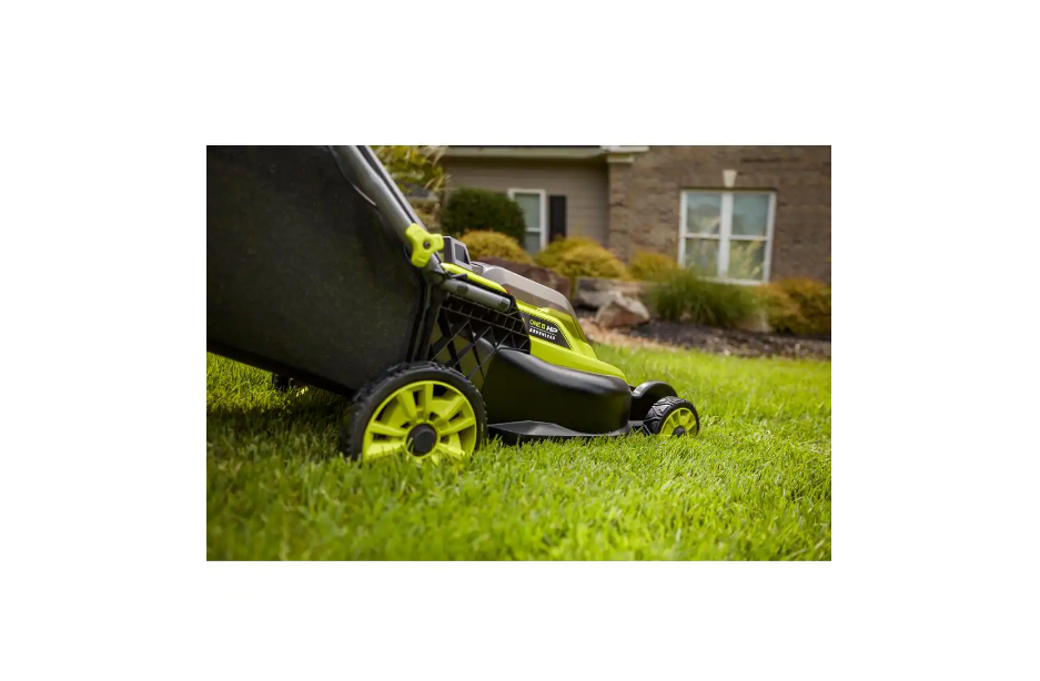 RYOBI P1190VNM ONE+ HP 18V Brushless 16 in. Cordless Battery Walk Behind Push Lawn Mower with (2) 4.0 Ah Batteries and (1) Charger