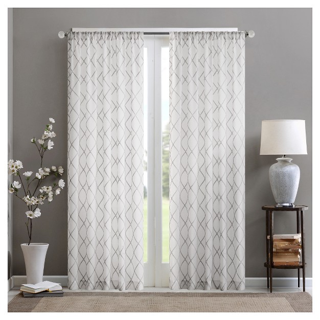 Clarissa Diamond Sheer Curtain Panel