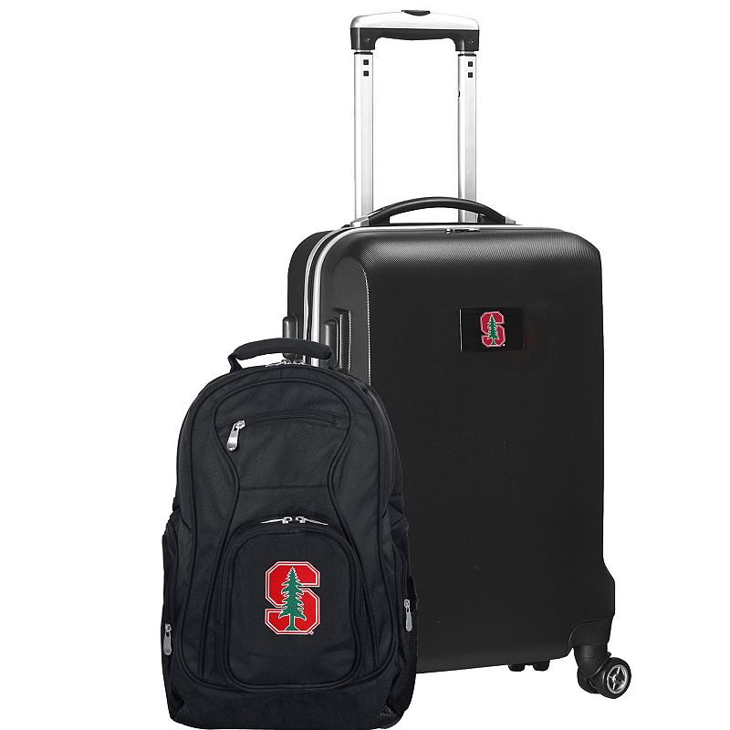 Stanford Cardinal Deluxe Hardside Spinner Carry-On Luggage and Backpack Set