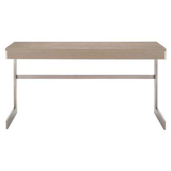 Axiom Natural and Stainless Steel Console Table