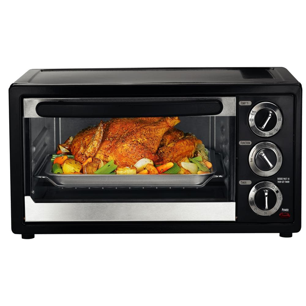 Courant 6-Slice Black Convection and Broil Toaster Oven TO-1564