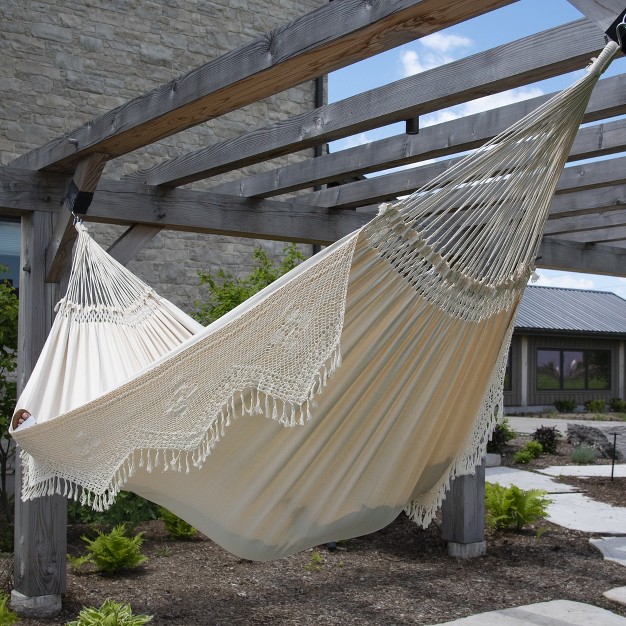 Vivere Authentic Elegant Brazilian Double Hammock