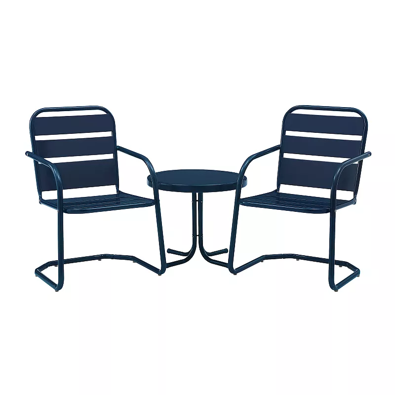 Crosley Brighton Outdoor Metal Arm Chair and Table 3-Piece Set