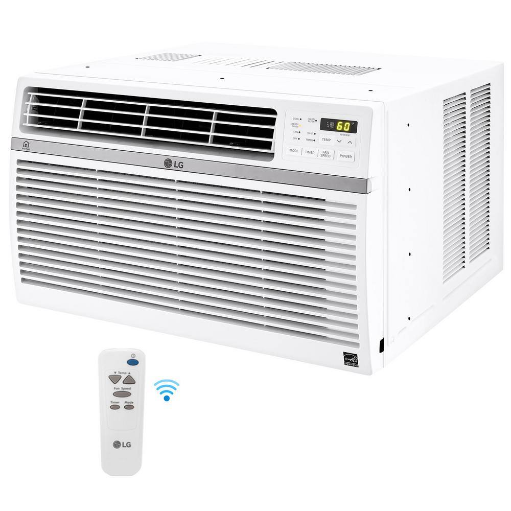 LG 12000 BTU 115-Volt Window Air Conditioner LW1217ERSM Cools 550 Sq. Ft. with ENERGY STAR and Remote Wi-Fi Enabled LW1217ERSM