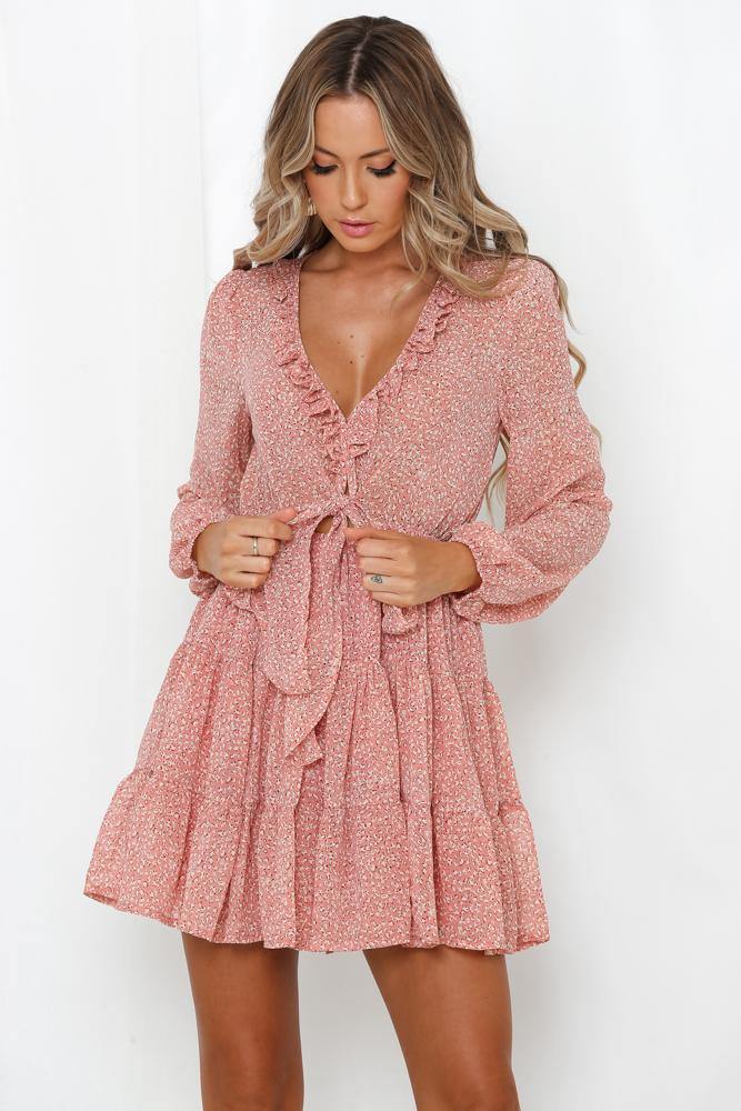 On My Wish List Dress Pink