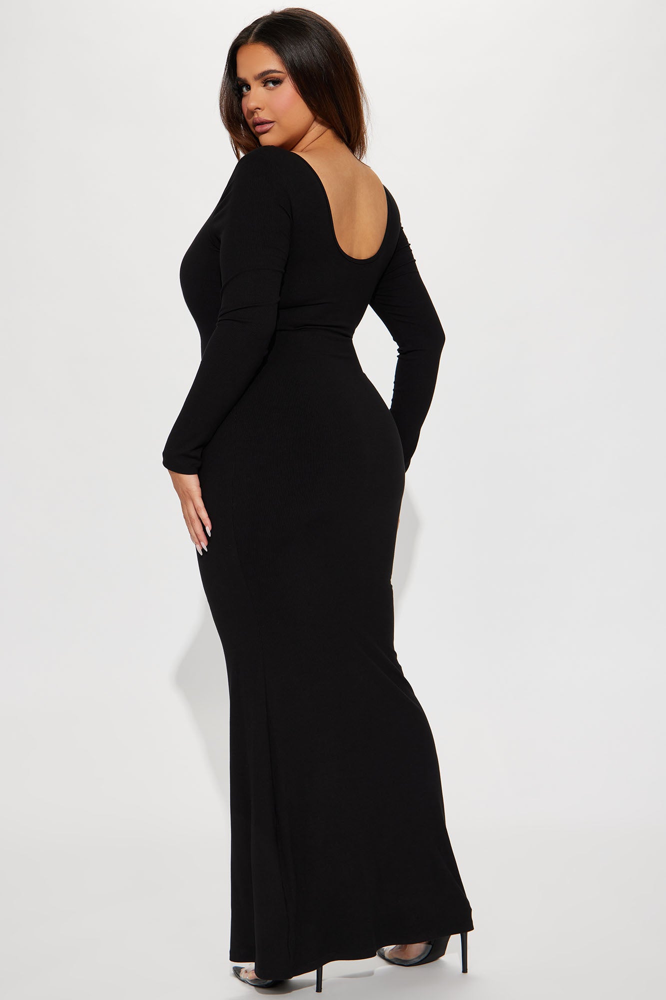 Ariana Shapewear Maxi Dress - Black