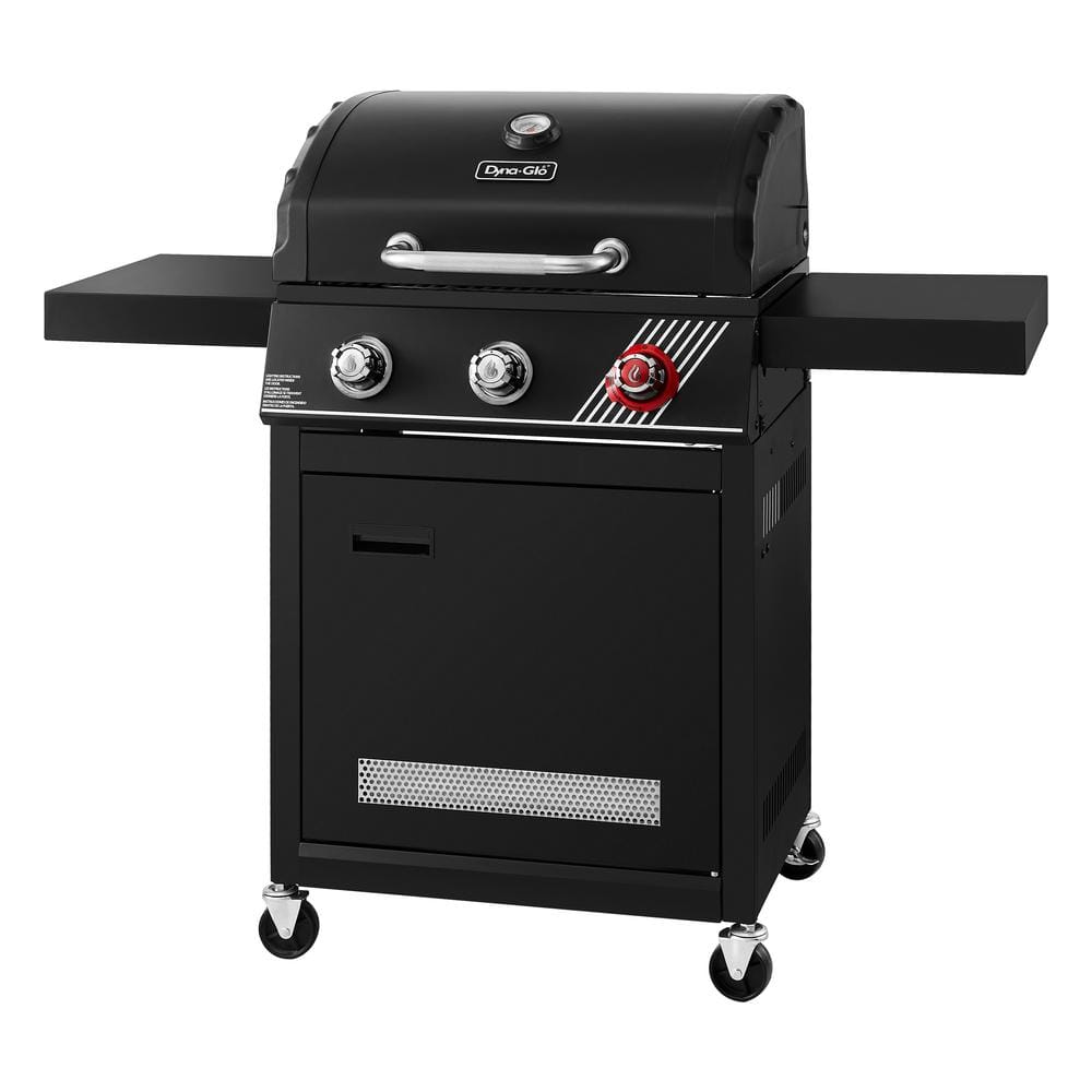 Dyna-Glo 3-Burner Propane Gas Grill in Matte Black with TriVantage Multifunctional Cooking System DGH373CRP-D