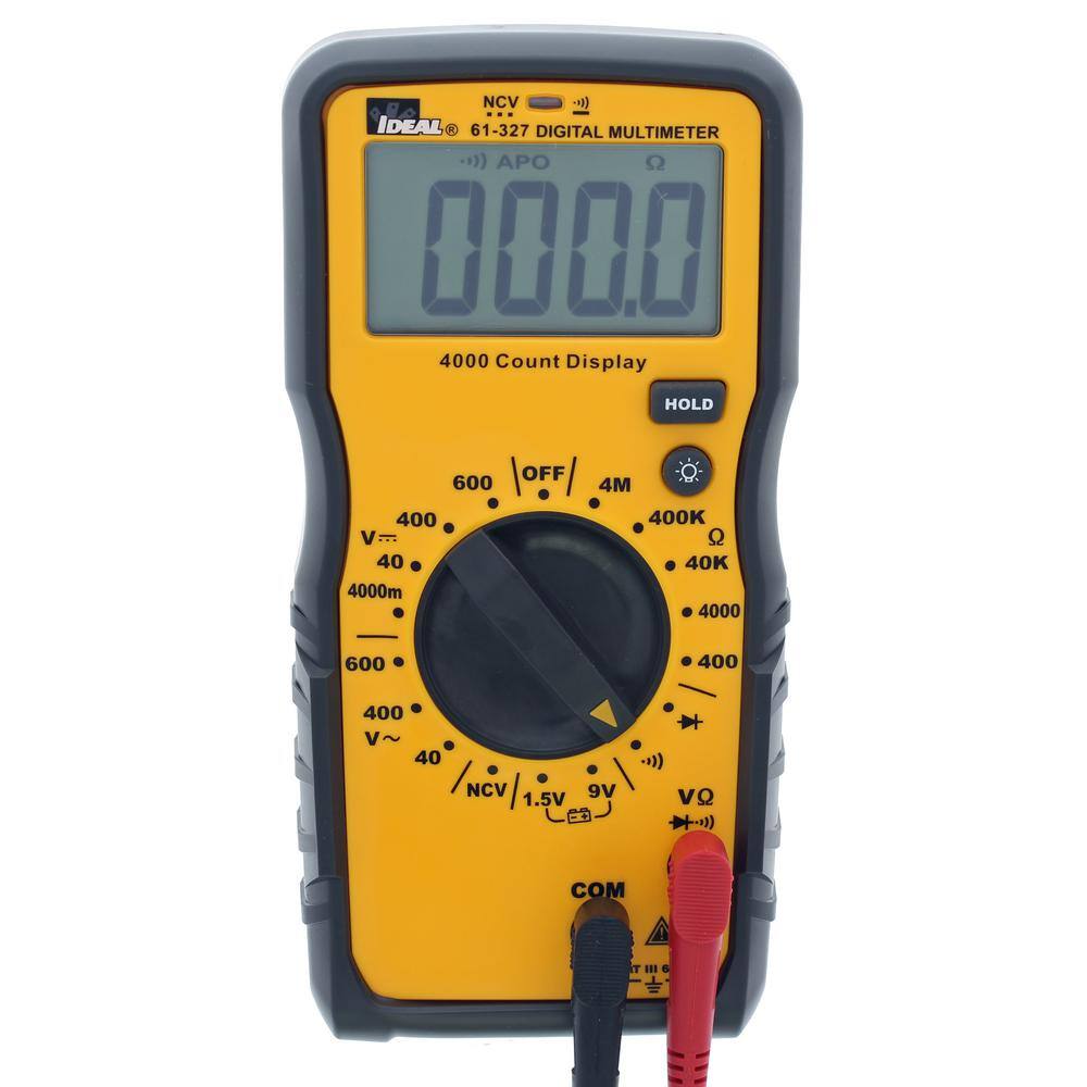 IDEAL 600-Volt Manual Range Multimeter with NCVT 61-327