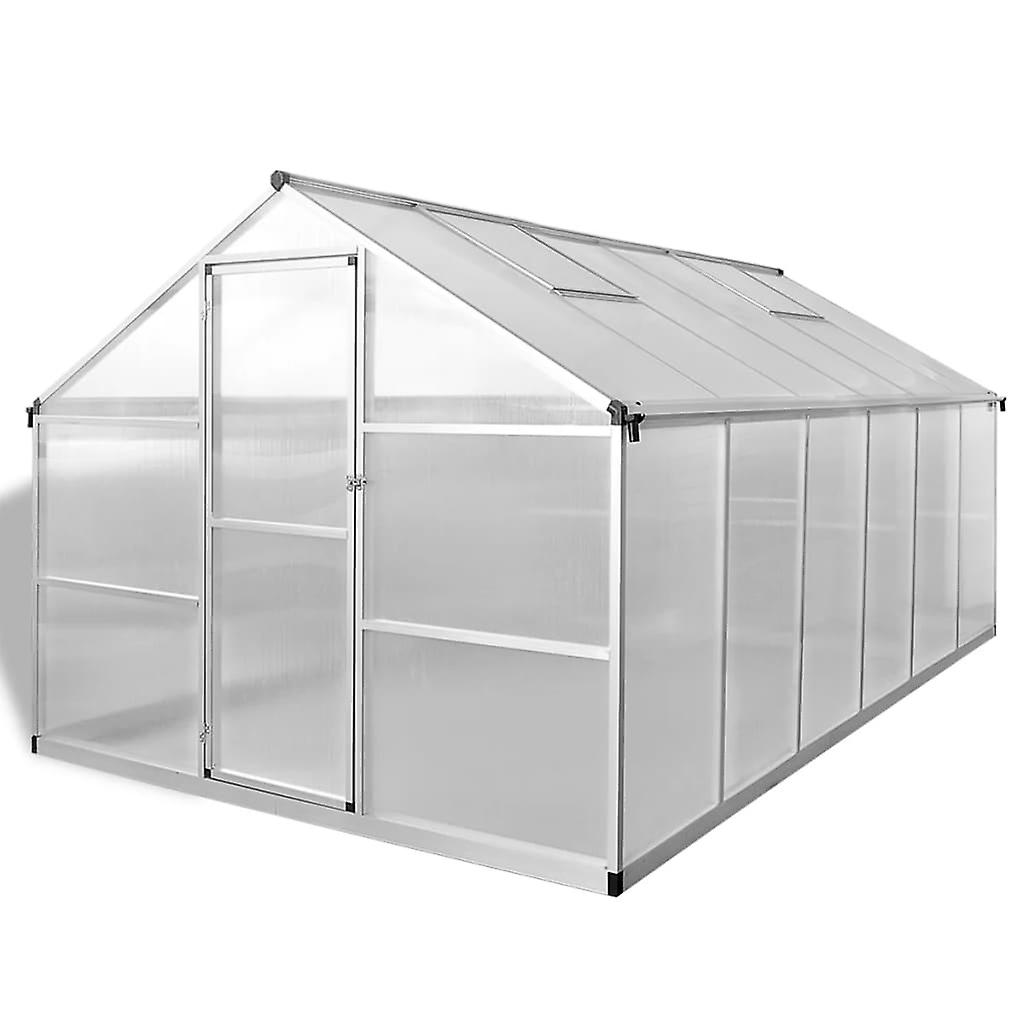 Reinforced Aluminium Greenhouse With Base Frame 9.025 M