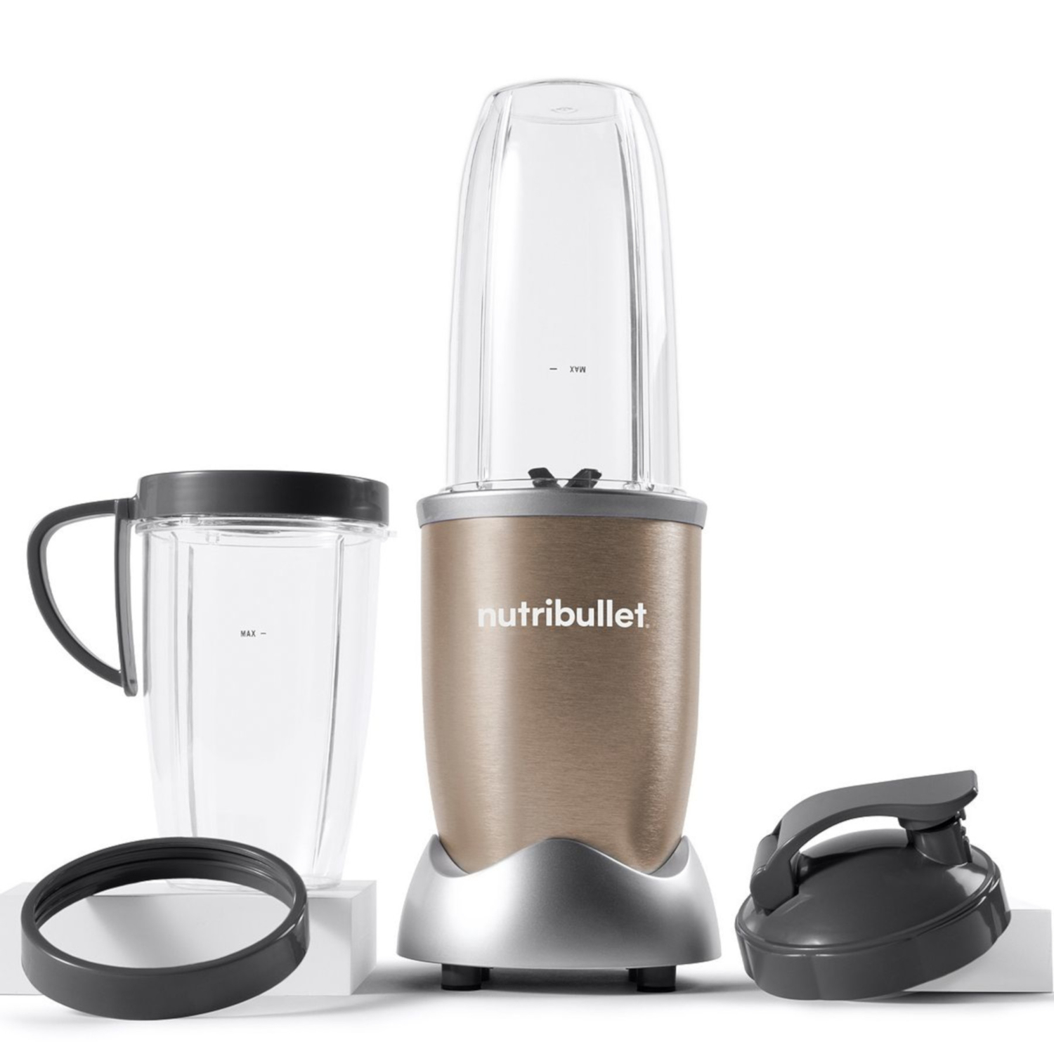 NutriBullet Pro Champagne Plastic Blender 32 oz 1 speed