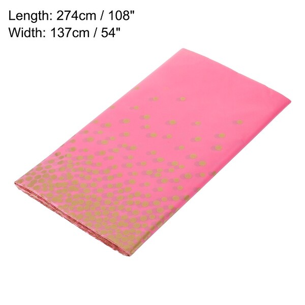 3Pcs Pink Disposable Plastic Tablecloth 54