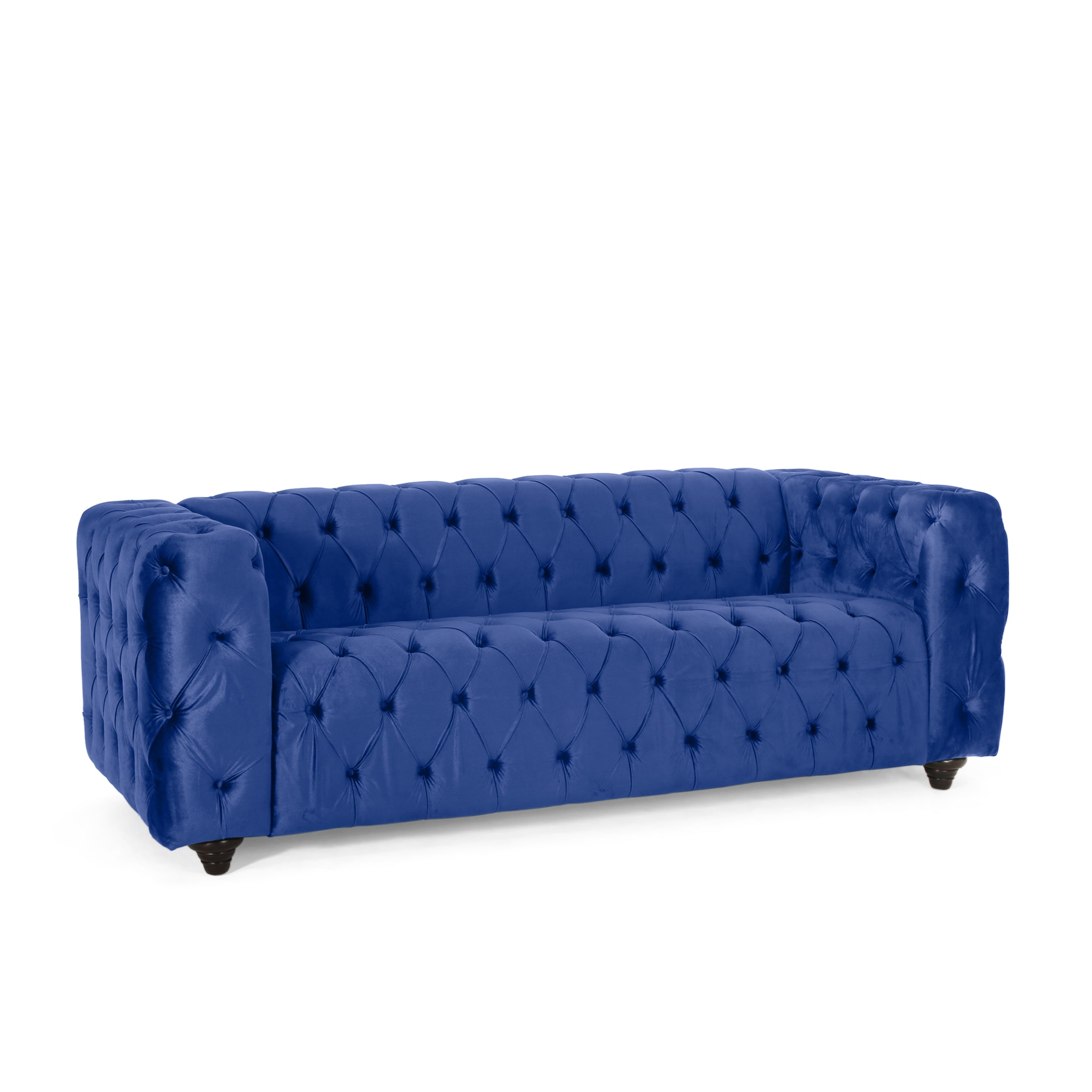 Marengo Contemporary Velvet Tufted 3 Seater Sofa