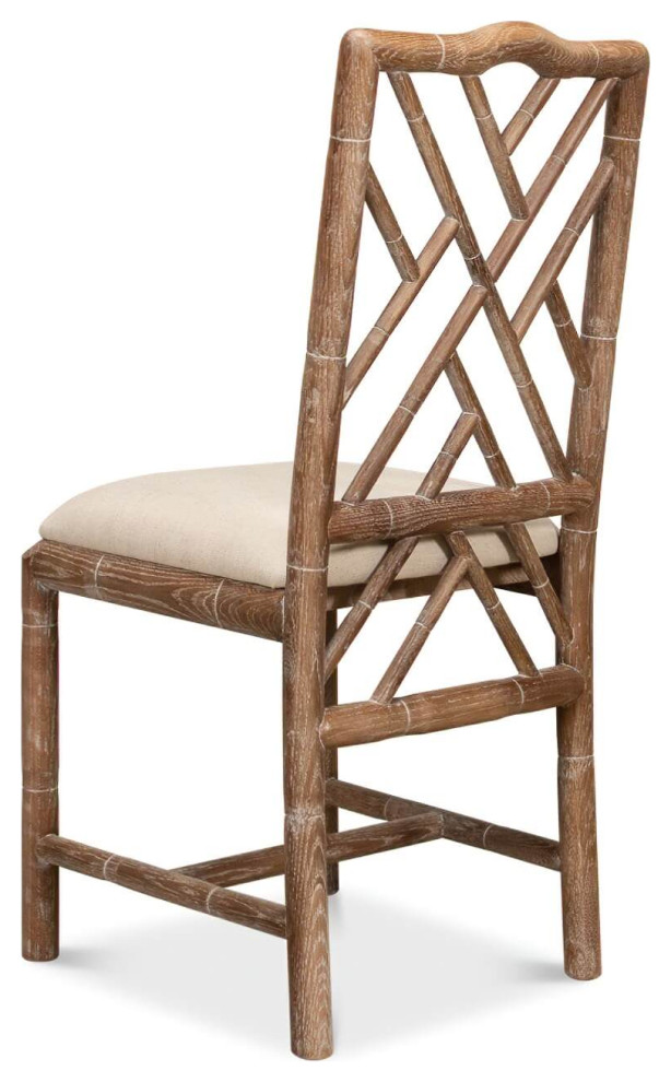 Regency Faux Bamboo Side Chair   Asian   Dining Chairs   by English Georgian America  Houzz