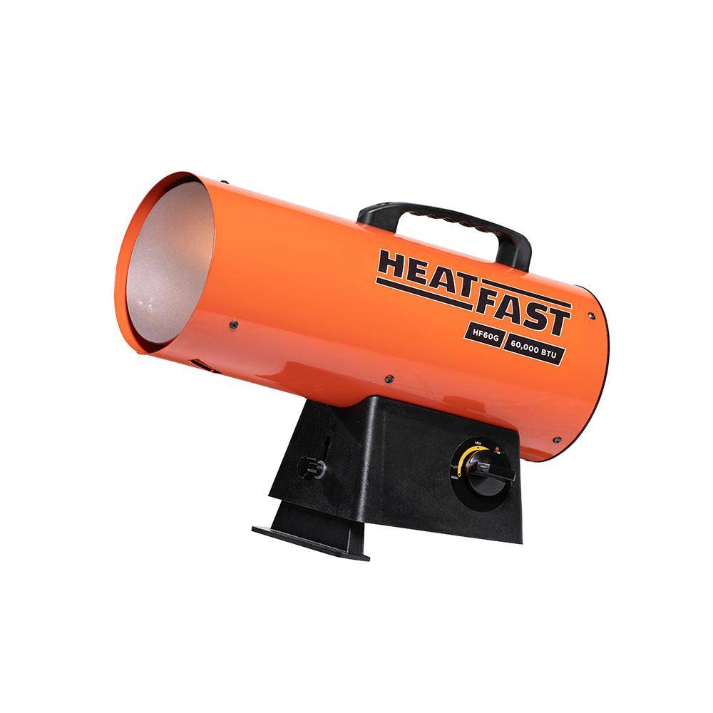 HEATFAST 60000 BTU LP Forced Air Propane Space Heater with Variable Heat Control HF60G