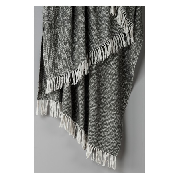 Herringbone Throw Blanket Rizzy Home