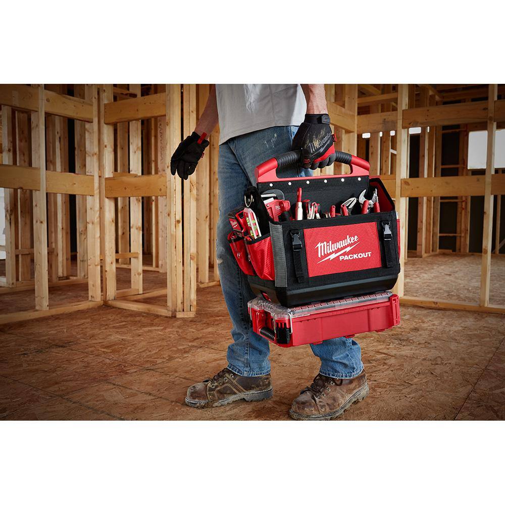 MW 15 in. PACKOUT Tote with Tool Bag 48-22-8315-48-22-8180