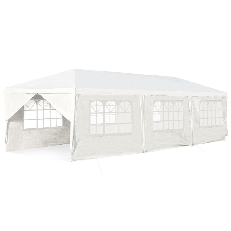 Luxury 10x30ft Outdoor Canopy Party Tent with 8 Removable Sidewalls