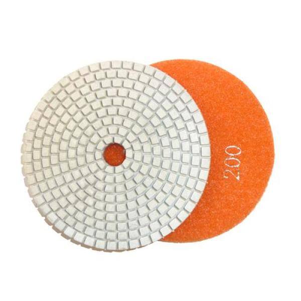 Toolocity 5 in. JHX DryWet Diamond Polishing Pads for ConcreteGranite (Set of 7) with 5 in. Back Holder Semi Rigid JHXR0102SET-BK5