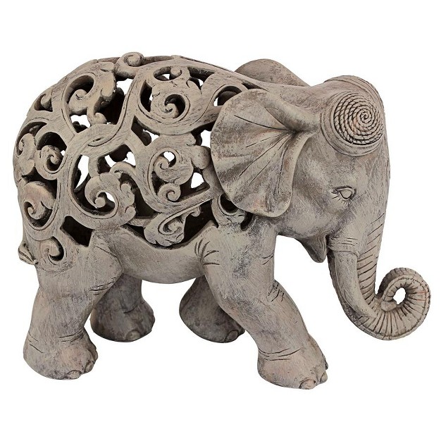 Design Toscano Anjan The Elephant Jali Sculpture