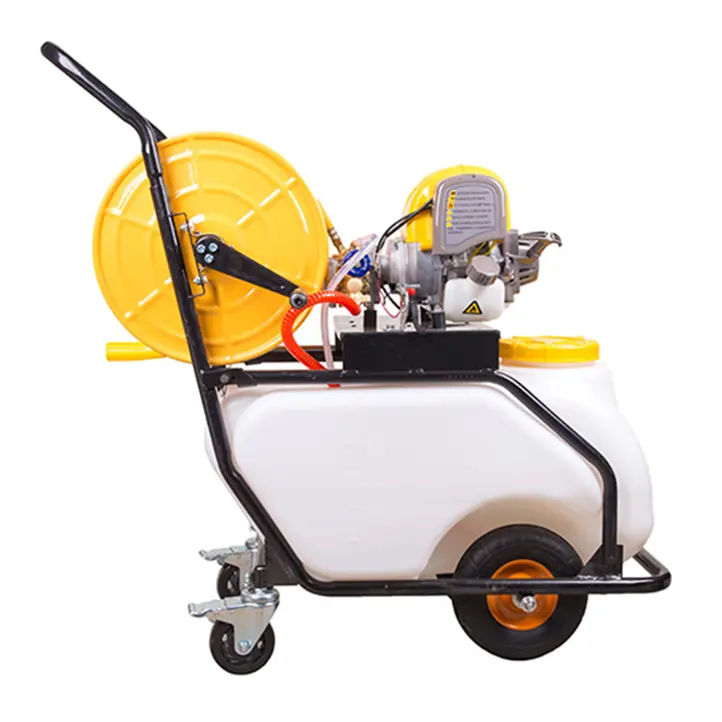 High Pressure Agricultural Power Sprayer with Trolley and Hose Reel