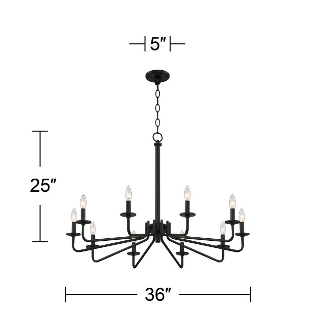 Wide Modern Industrial 10 light Fixture For Dining Room House Foyer Kitchen Island Entryway