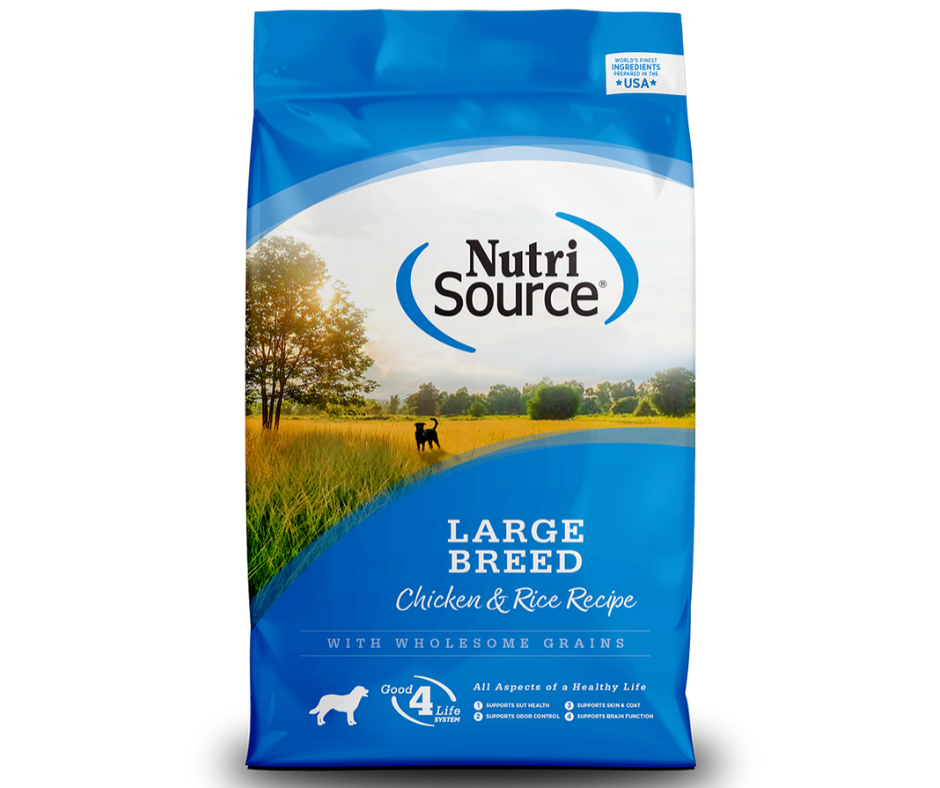 NutriSource - Large Breed， Adult Dog Chicken and Rice Recipe Dry Dog F