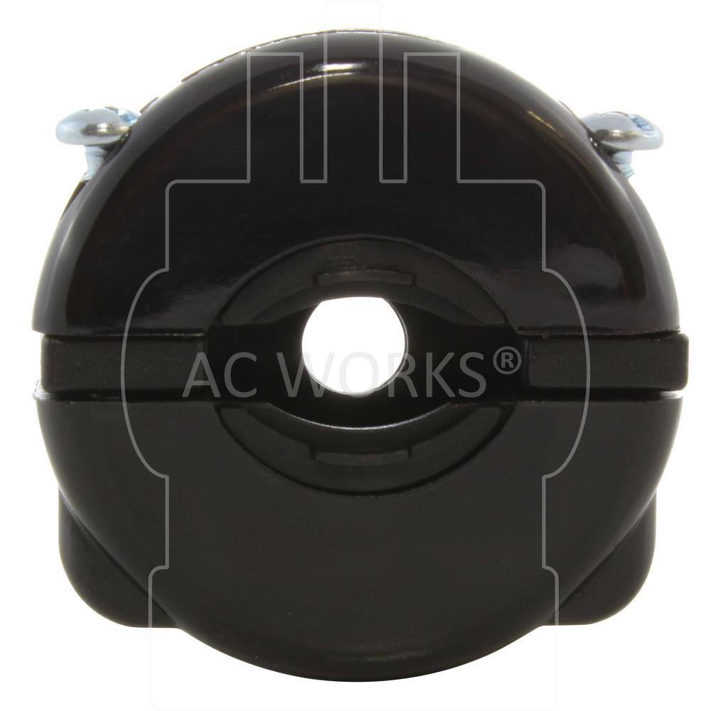 AC WORKS NEMA 20 Amp 277-Volt 3-Prong Locking Male Plug with UL C-UL Approval ASL720P-BK