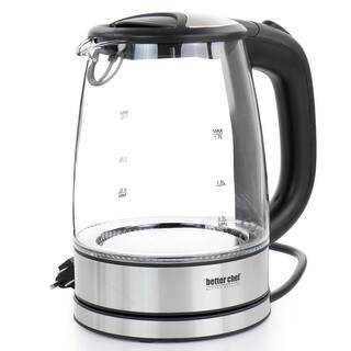 Better Chef 1.7 Liter 360 Degree Clear Glass Cordless Electric Kettle 985117975M