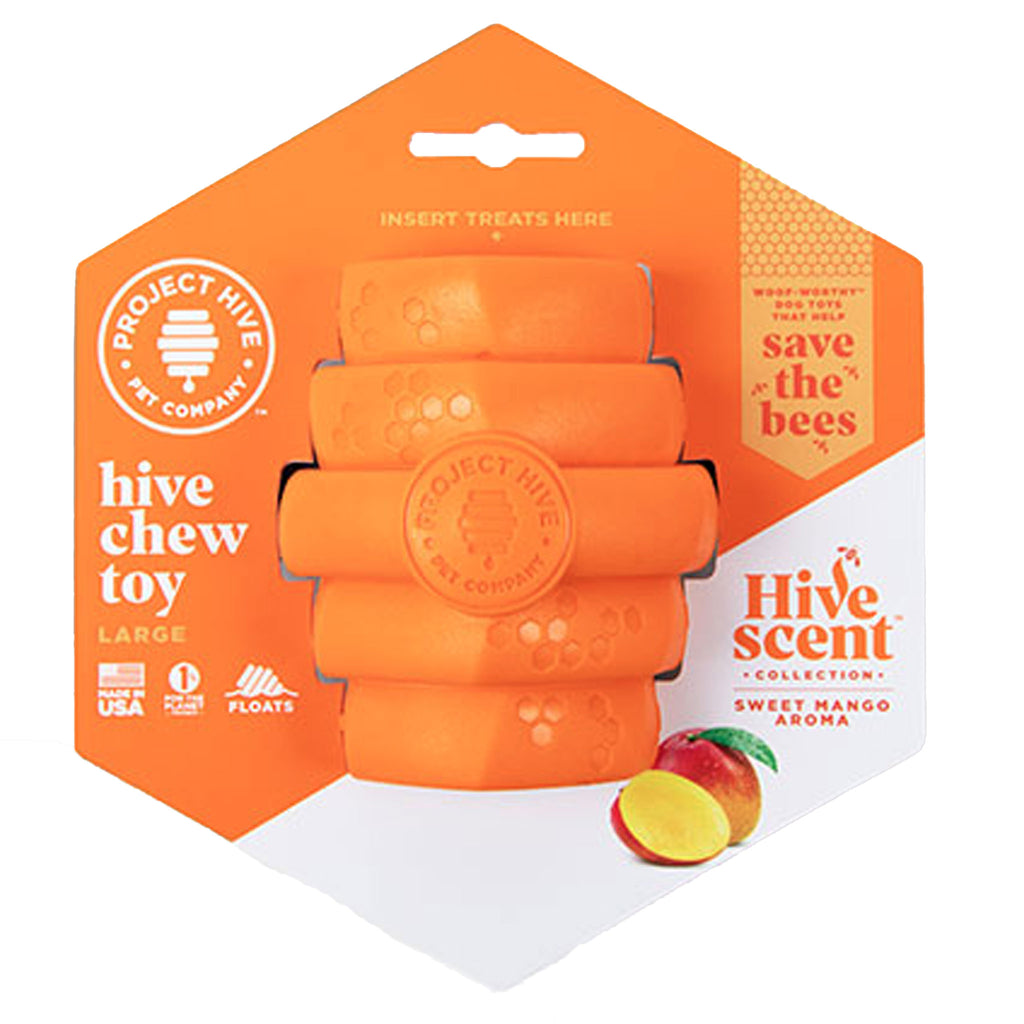 Project Hive Scented Large Chew Dog Toy - Mango