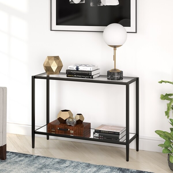 Silver Orchid Galeen Mirrored Accent Table