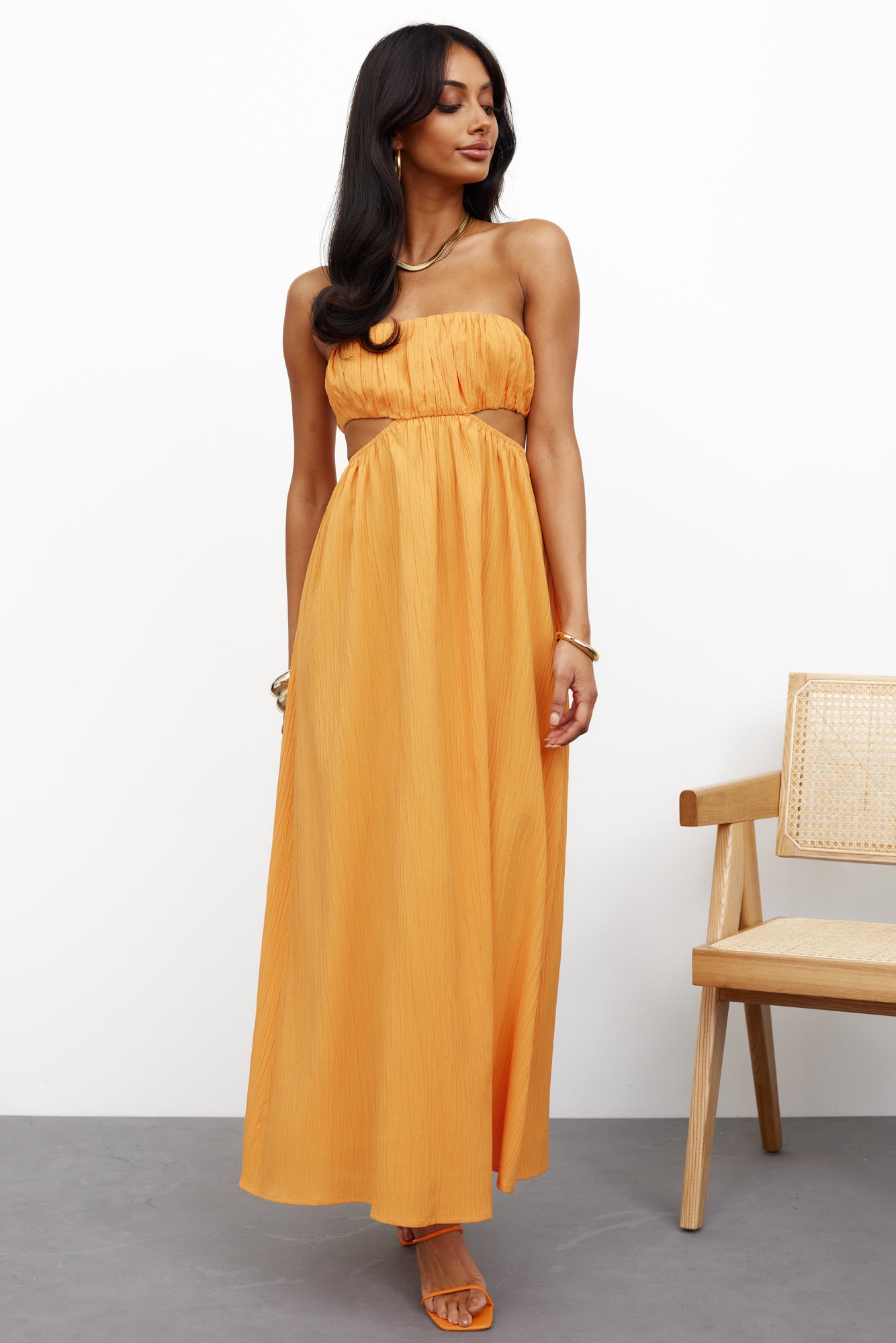 GORG Lover Midi Dress Yellow