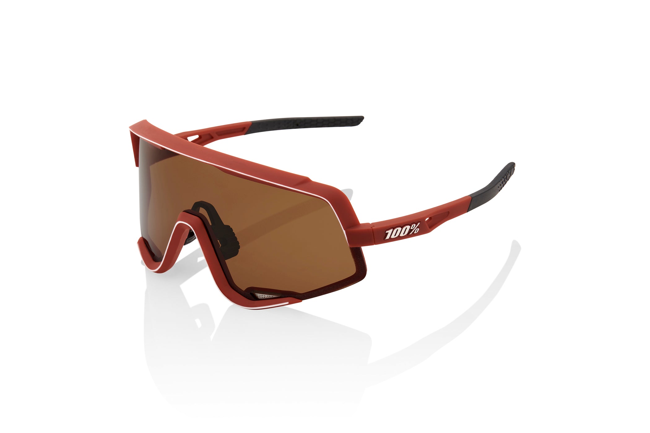 100% GLENDALE Sunglasses Soft Tact Bordeaux