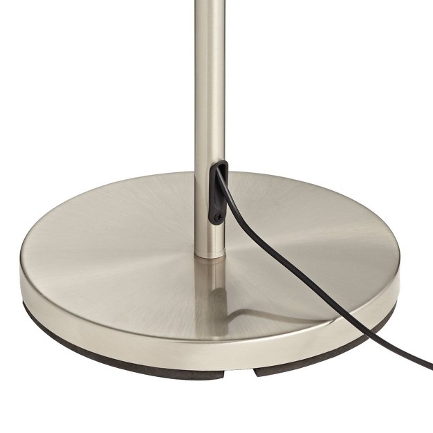 Tall Satin Nickel White Acrylic Diffuser Adjustable For Living Room Reading Bedroom Office