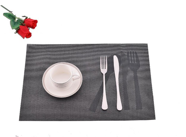 X 18 quot In Pvc Fiber Woven Non slip Washable Placemat Set Of 4