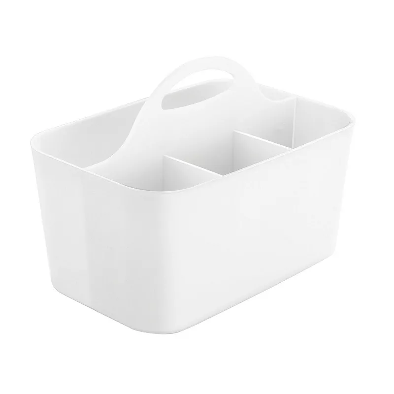 mDesign Plastic Cutlery Storage Organizer Caddy Tote Bin