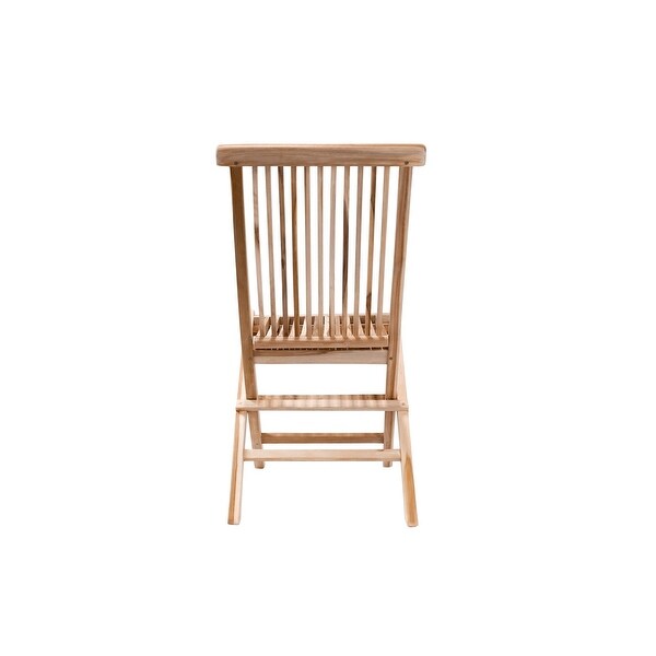 Nordic Style Natural Teak Folding Chair