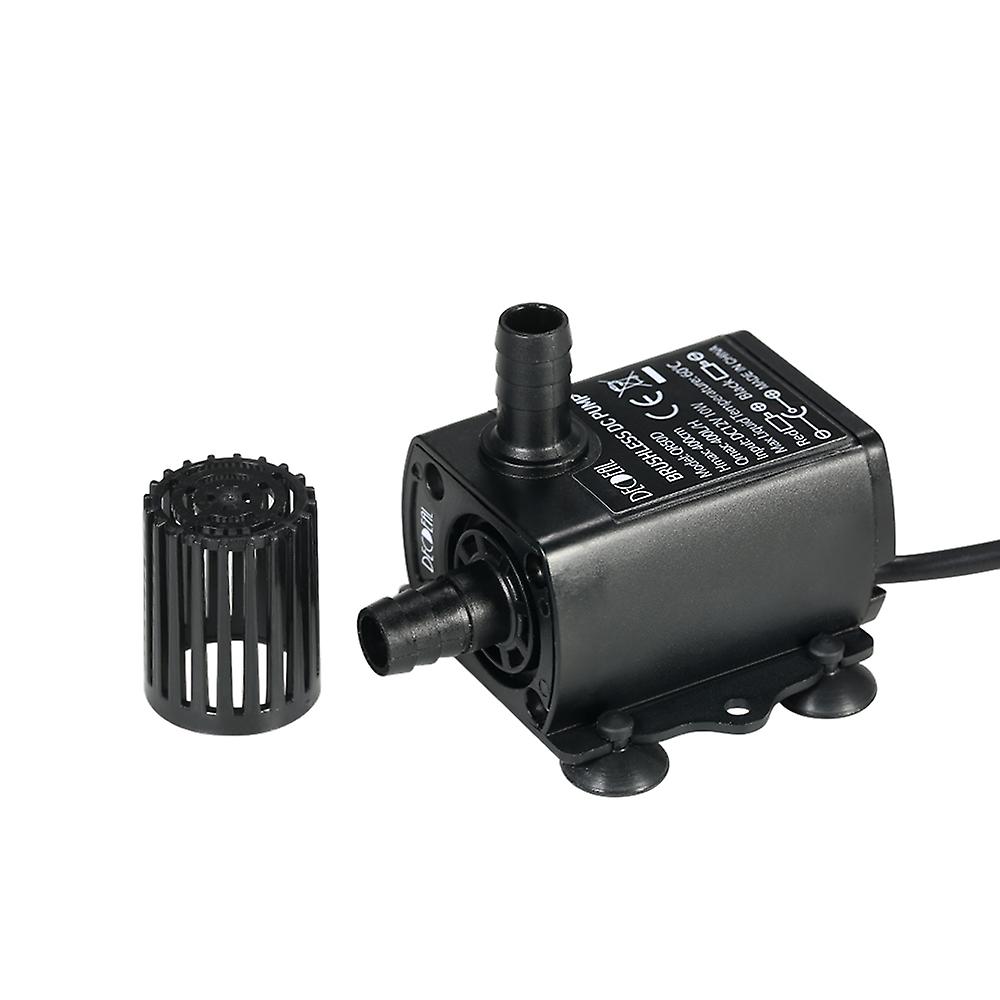 Decdeal Ultra-quiet Mini Dc12v 10w Brushless Water Pump With 5.5*2.1mm Female Waterproof Submersible Fountain Aquarium Circulating 400l/h Lift 400cm N