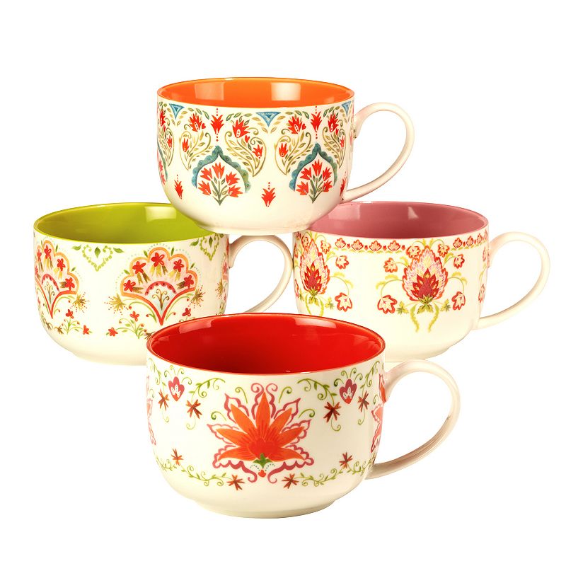 Certified International Francesca 4-pc. Jumbo Mug Set