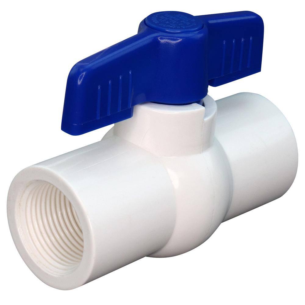 Everbilt 34 in. PVC Threaded Ball Valve PVCBV34F